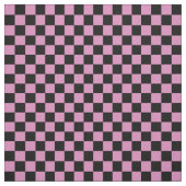Tissu Pink & Black Checkerboard (Échantillon)