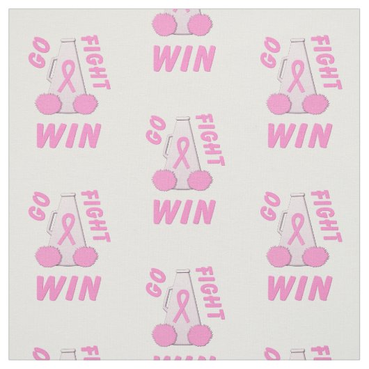Tissu Pink Go Fight Win Megaphone (Échantillon)