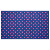 Tissu Pink On Blue Polka Dots Pattern Design (Fat Quarter)