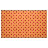 Tissu Pink On Orange Polka Dots Pattern Design (Fat Quarter)