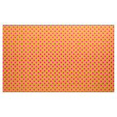 Tissu Pink On Orange Polka Dots Pattern Design (Yard)