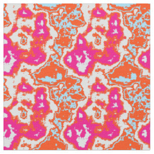 Tissu Pink Orange Mix Abstrait Marbre moderne Motif