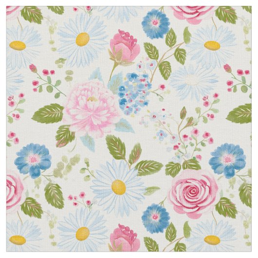 Tissu Pink Peonies Pattern (Fermer)