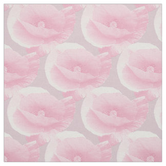 Tissu pink poppies.