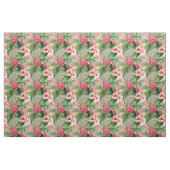 Tissu Pink Tropical Flowers (Fat Quarter)