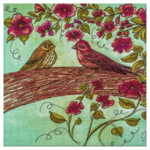 Tissu Pinsons Vintage (Fermer)