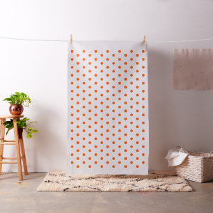 Tissu piquant de couture de pois de métier orange