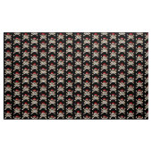 Tissu Pirate crâne et os croisés (Yard)