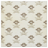 Tissu Pirate crânien Vintage et croisé (Échantillon)