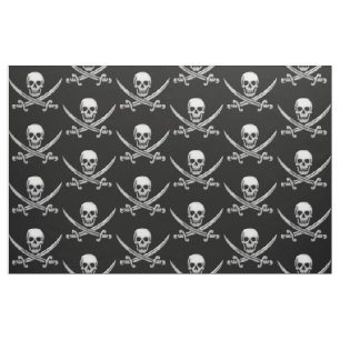 Tissu Pirate Skull and Sword Crossbones (TLAPD)
