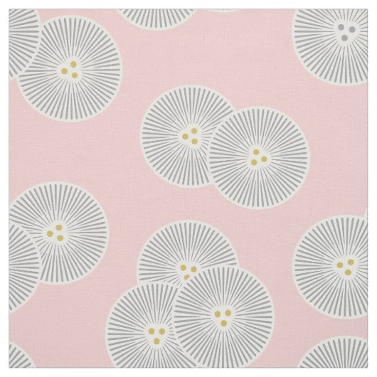 Tissu Pissenlit abstrait (Échantillon)