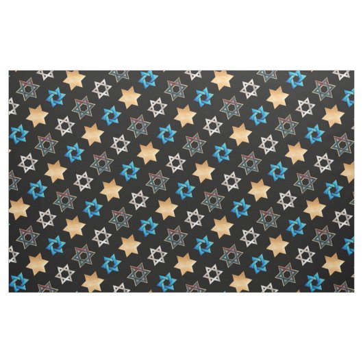 Tissu PixDezines Faux Gold Star de David/do-it-yourself (Fat Quarter)