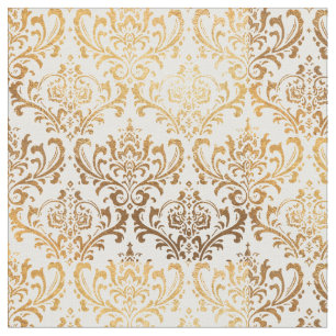 Tissu PixDezines Rossi Damask/Gold Tone