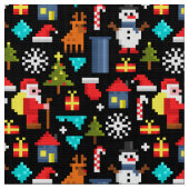 Tissu Pixel Christmas (Fermer)
