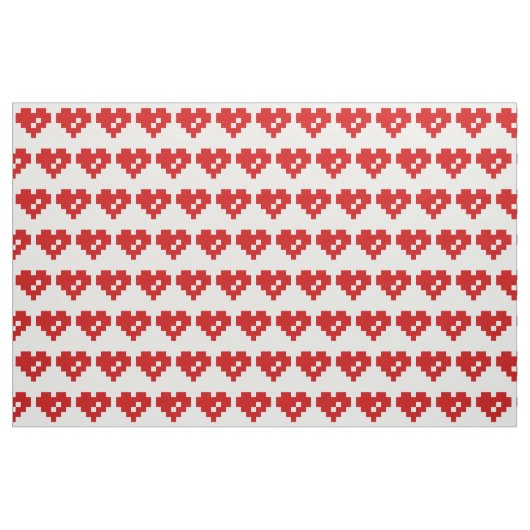Tissu Pixel Heart 8 Bit Love (Yard)