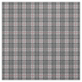 Tissu Pixel Plaid à Grey with Red Stripe (Échantillon)