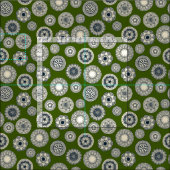 Tissu place du cirque de mandala vert (Carreau)