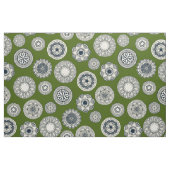 Tissu place du cirque de mandala vert (Fat Quarter)