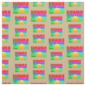 Tissu Plage Retro Hawaii Sunset (Échantillon)