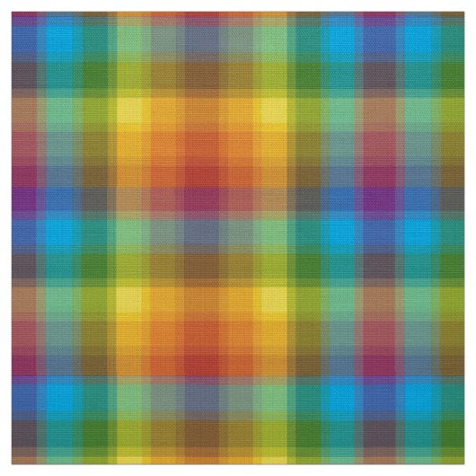 Tissu Plaid arc-en-ciel (Échantillon)