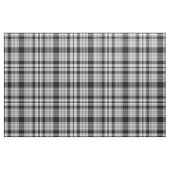 Tissu Plaid blanc et gris noir (Fat Quarter)