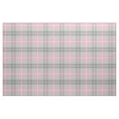 Tissu plaid blanc gris rose classique (Fat Quarter)