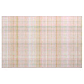 Tissu Plaid blanc ocre vert rétro  (Fat Quarter)