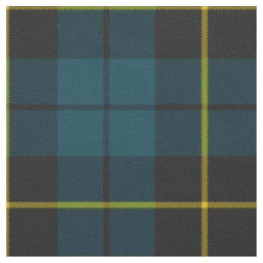 Tissu Plaid bleu et noir turquoise (Fermer)