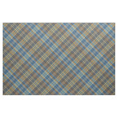 Tissu Plaid bleu et orange (Fat Quarter)