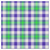 Tissu Plaid bleu et vert (Fermer)