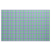 Tissu Plaid bleu et vert (Fat Quarter)