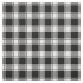 Tissu Plaid Buffalo blanc et noir (Échantillon)