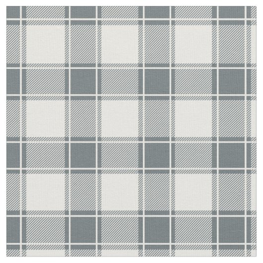 Tissu Plaid Buffalo Bleu Gris et Blanc (Fermer)