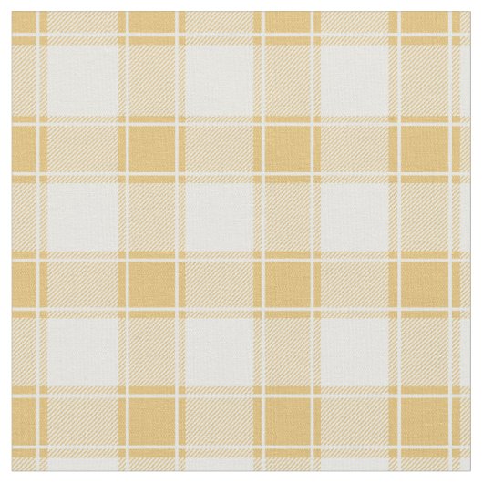 Tissu Plaid Buffle Jaune et Blanc (Fermer)