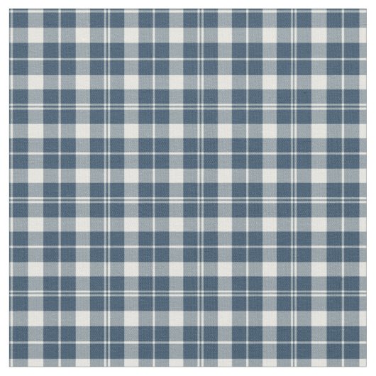 Tissu Plaid Checkered bleu et blanc vintage (Fermer)