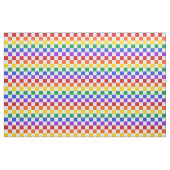 Tissu Plaid Checkered d'arc-en-ciel coloré (Fat Quarter)