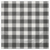 Tissu Plaid Checkered noir et blanc (Échantillon)