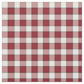 Tissu Plaid Checkered rouge et blanc vintage (Échantillon)