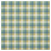 Tissu Plaid Checkered vert, bleu et jaune (Échantillon)