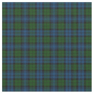 Tissu Plaid Clan Campbell Militaire Tartan Vert Noir