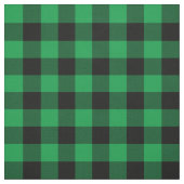 Tissu Plaid de bison vert clair et noir Chevron (Échantillon)