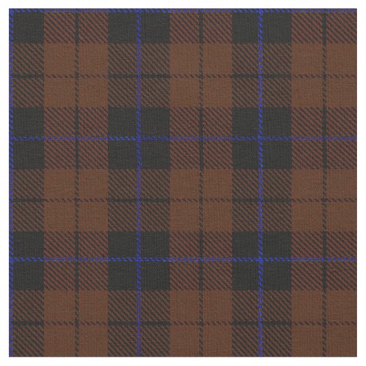 Tissu Plaid de brun foncé de Chocholate avec le noir de (Fermer)