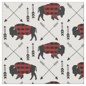 Tissu Plaid de Buffalo rouge et noir (Fermer)
