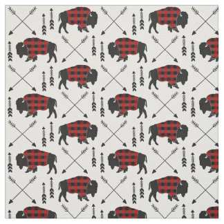 Tissu Plaid de Buffalo rouge et noir