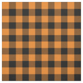 Tissu Plaid de buffle orange et noir (Échantillon)