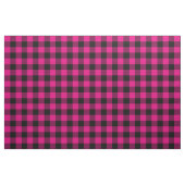 Tissu Plaid de buffle rose et noir chaud (Fat Quarter)