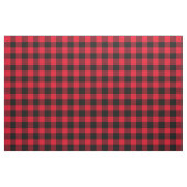 Tissu Plaid de buffle rouge et noir brillant (Fat Quarter)