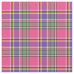 Tissu Plaid de cru de roses indien et de pourpre
