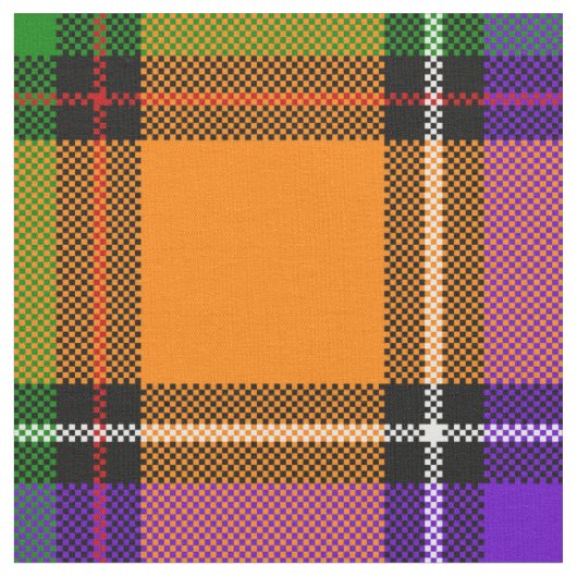 Tissu Plaid de Hallowe'en (Fermer)
