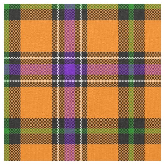 Tissu Plaid de Halloween (Fermer)